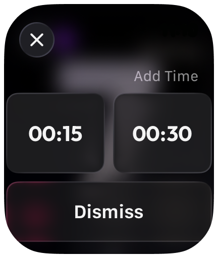 Metre Apple Watch option for adding more rest time